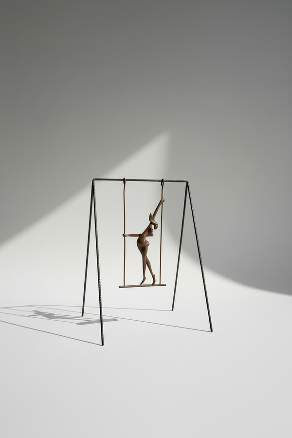 mujer en columpio - Pose A