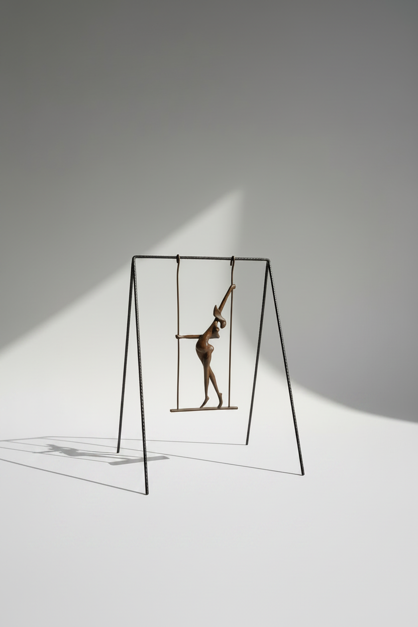 mujer en columpio - Pose A