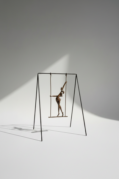 mujer en columpio - Pose A