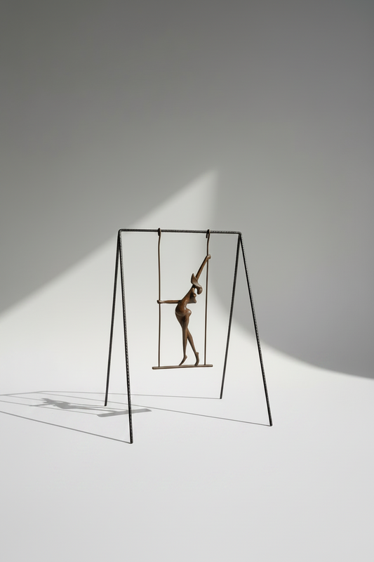mujer en columpio - Pose A