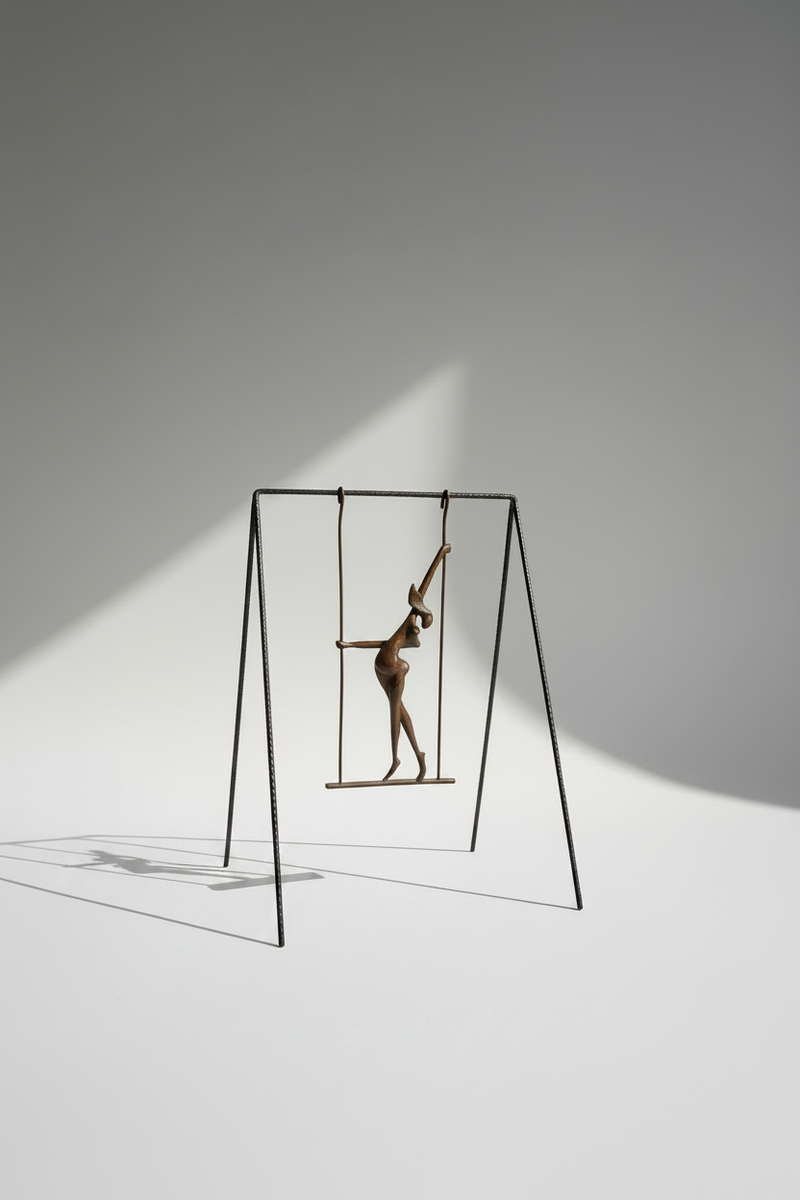 mujer en columpio - Pose A