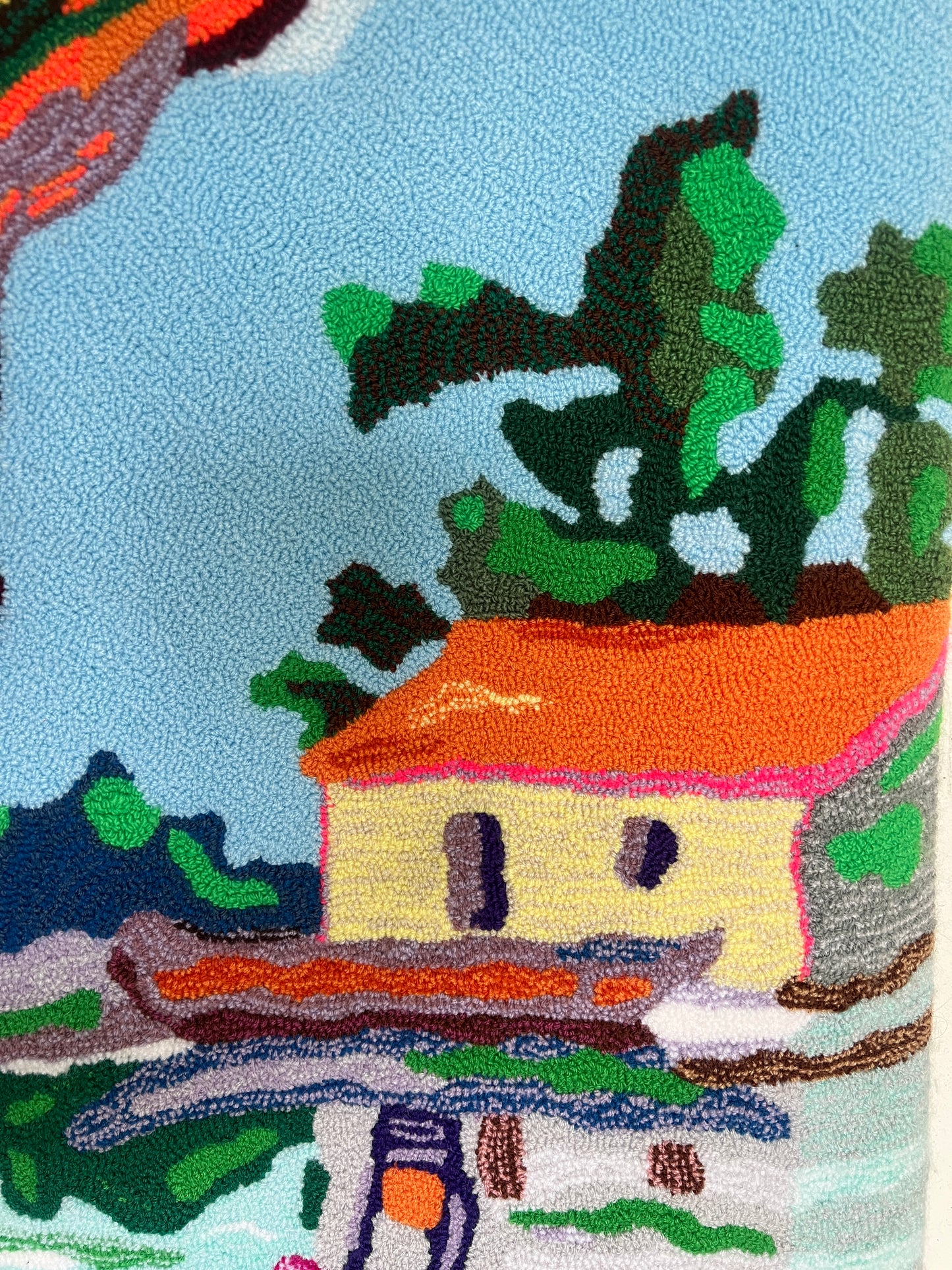 Paisaje de Pueblo (Obra pendant / compañera de Árboles Secos)