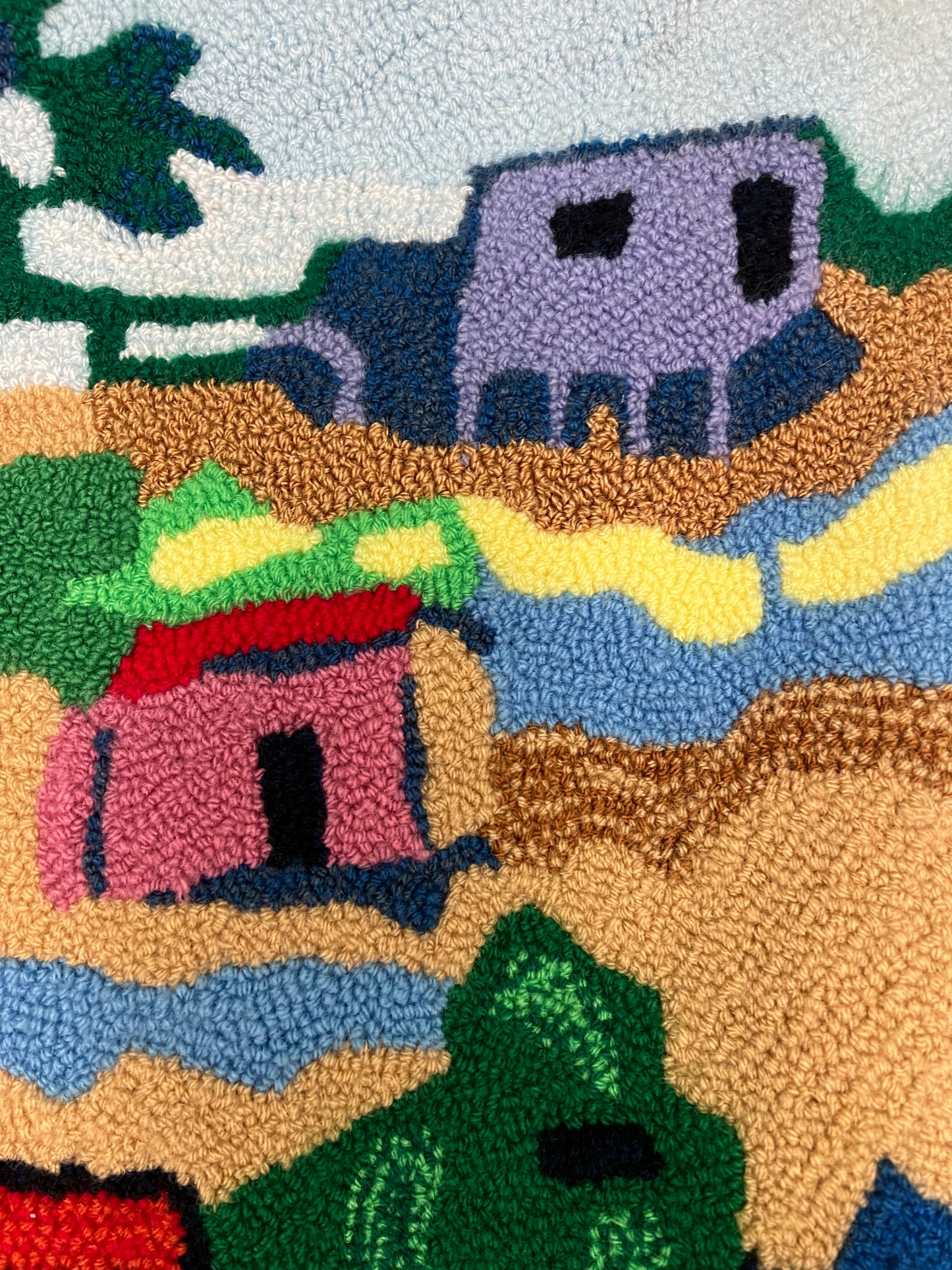 Paisaje de Pueblo (Obra pendant / compañera de Árboles Secos)