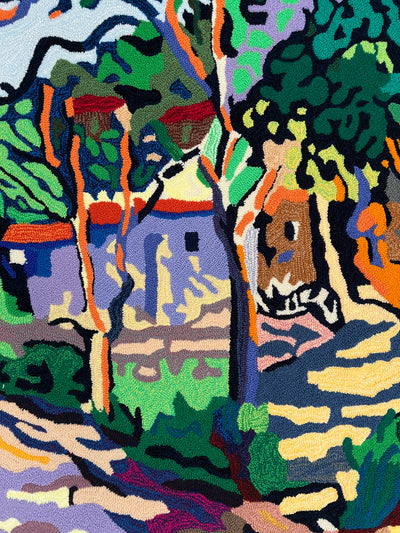 Paisaje de Pueblo (Obra pendant / compañera de Árboles Secos)